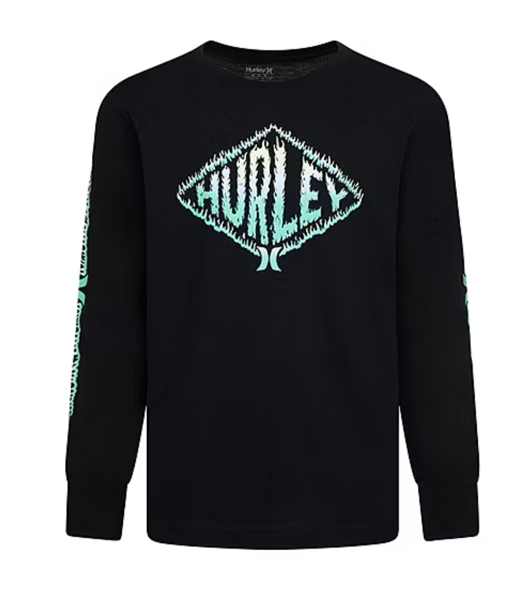 Camiseta gráfica de manga larga y cuello redondo para niño Hurley
