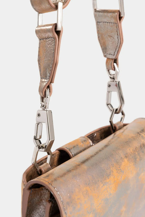 Manos libres Buda de cuero folia para mujer depurado.