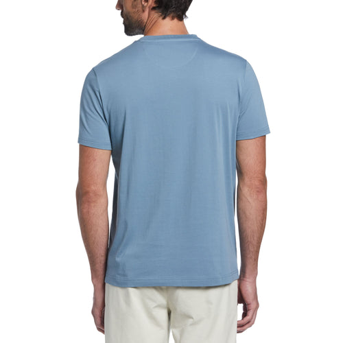 CAMISETA MODA CON BOLSA ALGODON MANGA CORTA