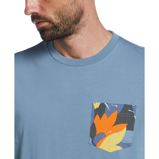 CAMISETA MODA CON BOLSA ALGODON MANGA CORTA