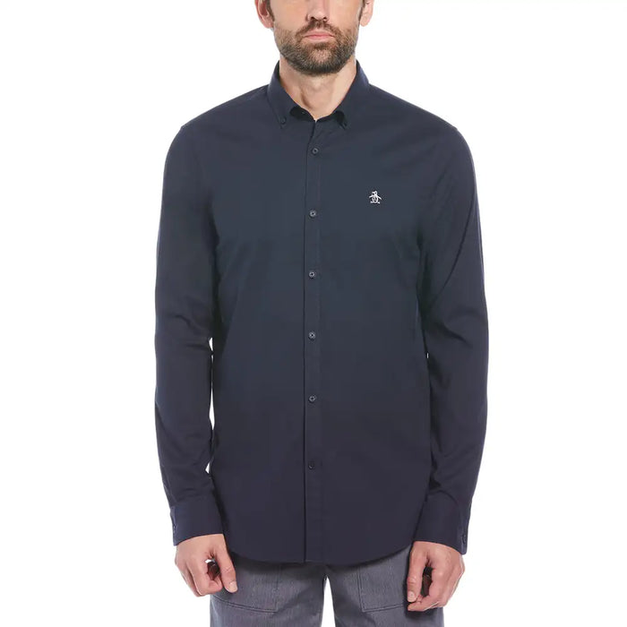 Camisa oxford basica manga larga