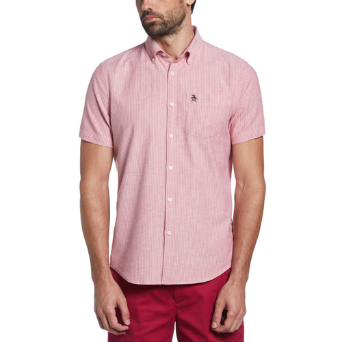 CAMISA MODA RAYAS OXFORD MANGA CORTA