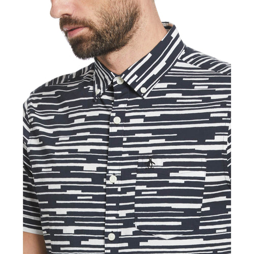 CAMISA MODA ESTAMPADA MANGA CORTA