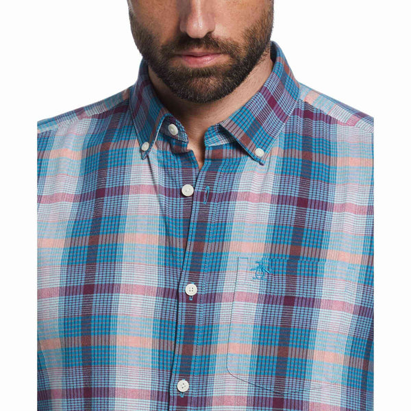 CAMISA MODA CUADROS MANGA LARGA