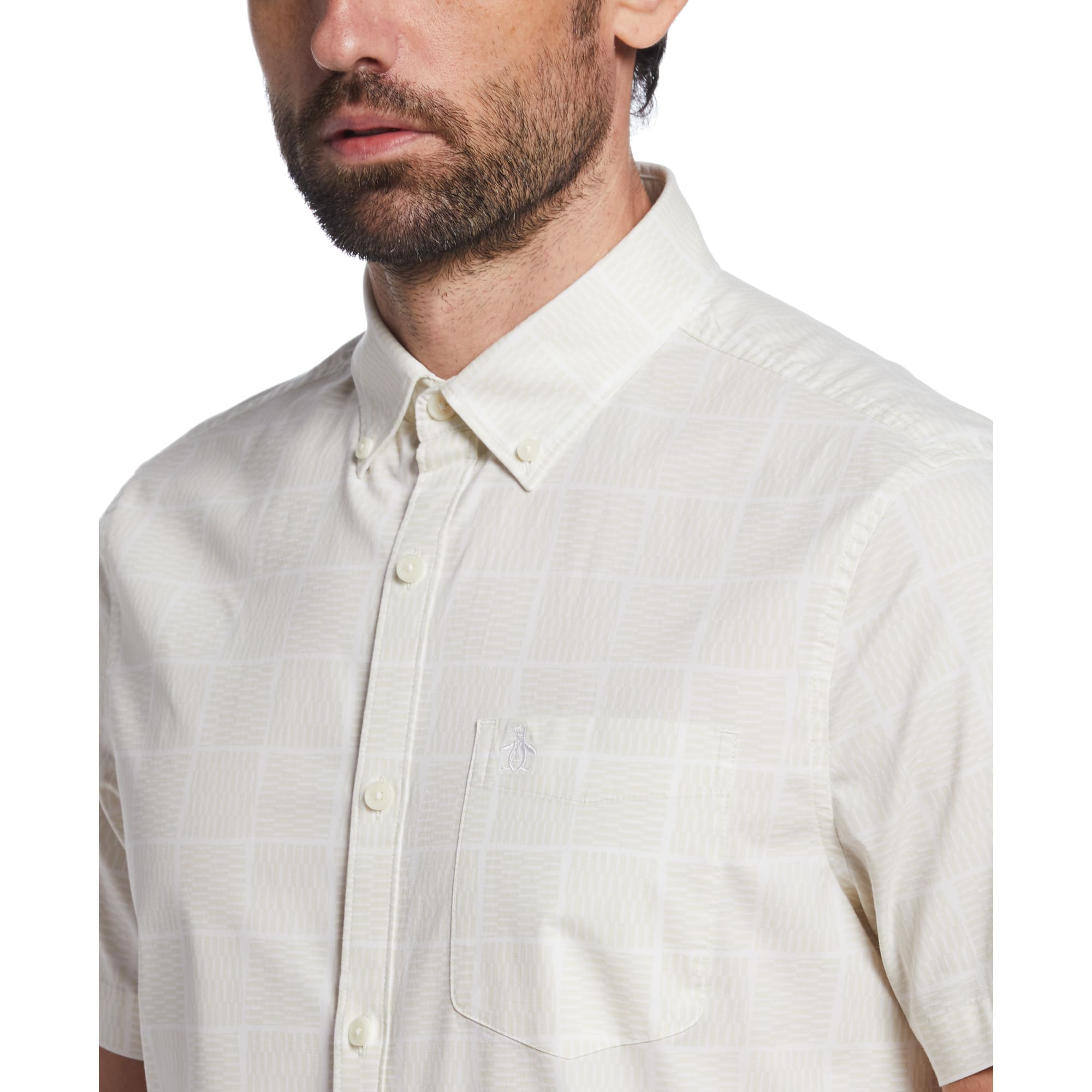 CAMISA MODA CUADROS MANGA CORTA