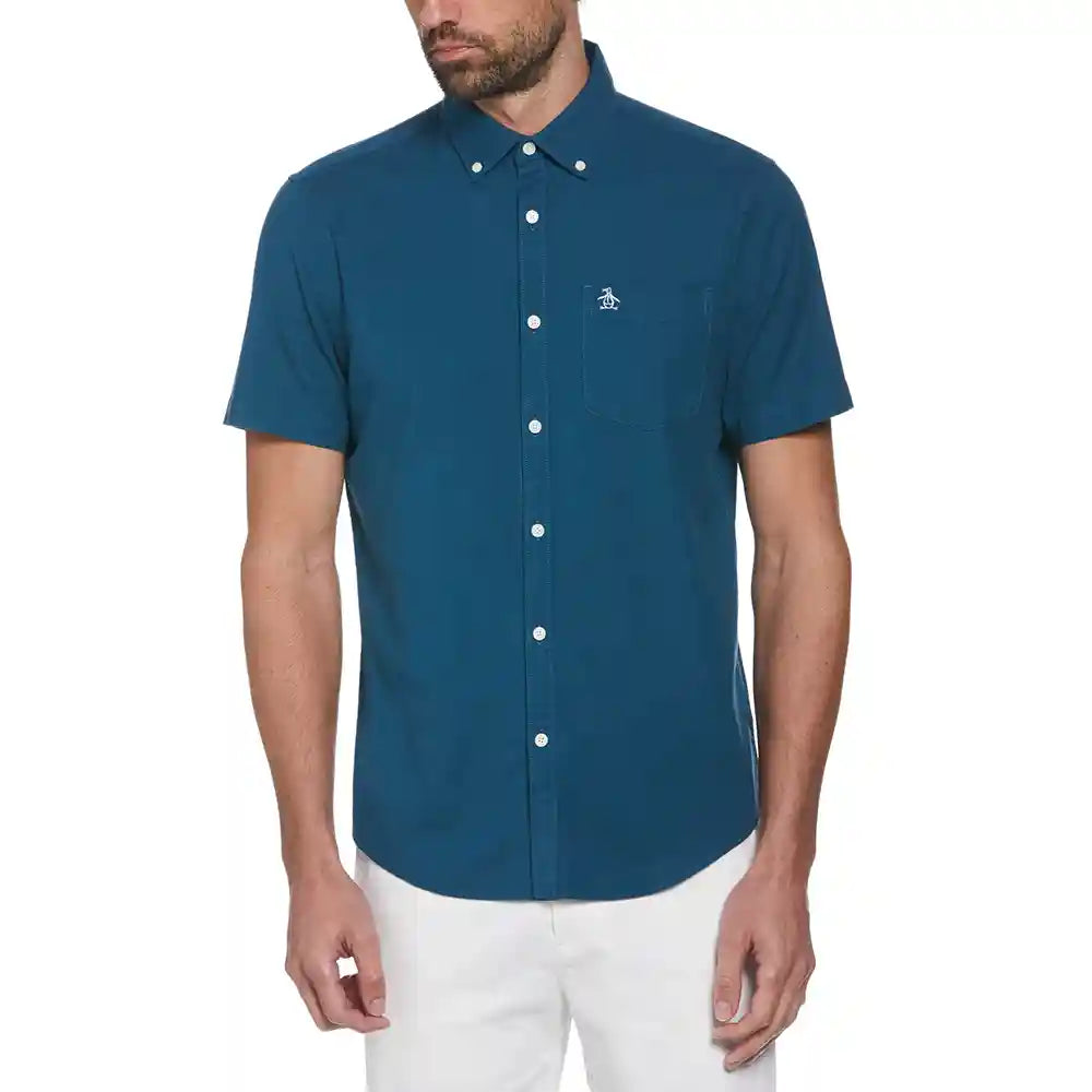 CAMISA MODA RAYAS OXFORD MANGA CORTA
