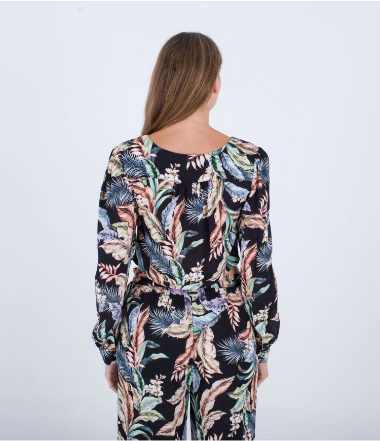 TOP CROPPED MANGA LARGA MUJER HURLEY