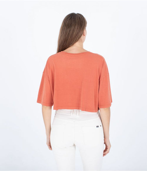 CAMISETA MANGA CORTA CROPPED MUJER HURLEY