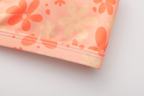 FLOWER POWER KNOT BIKINI HIGH LEG THONG