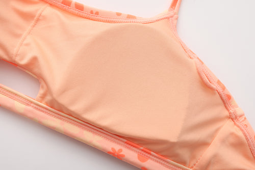 FLOWER POWER KNOT BIKINI HIGH LEG THONG