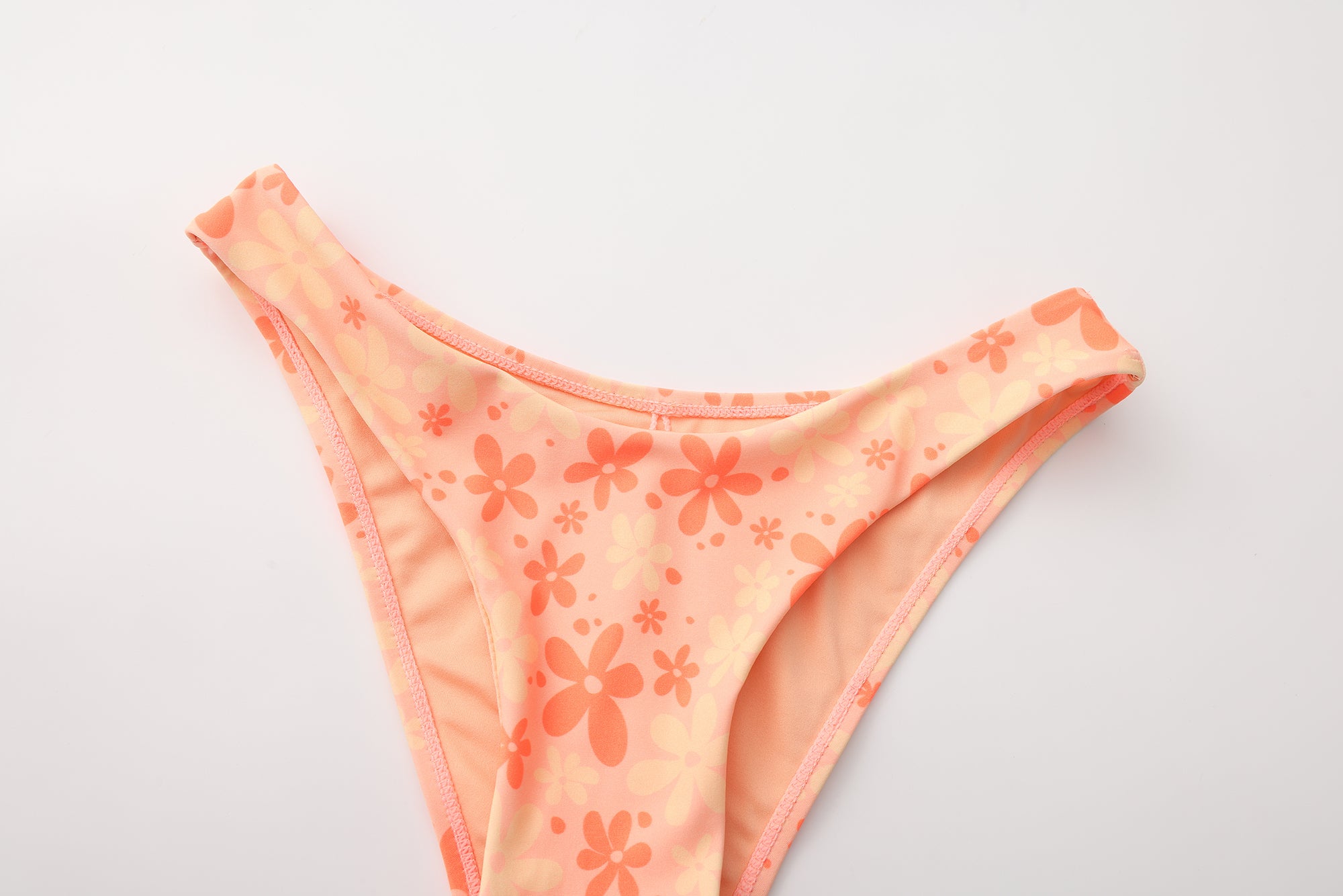 FLOWER POWER KNOT BIKINI HIGH LEG THONG