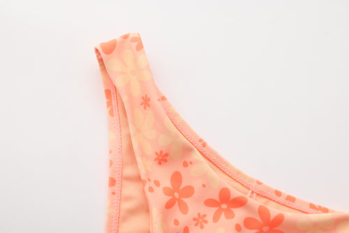 FLOWER POWER KNOT BIKINI HIGH LEG THONG