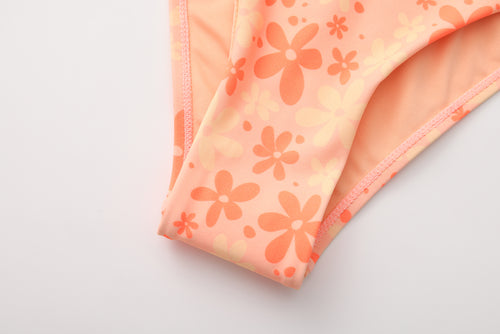 FLOWER POWER KNOT BIKINI HIGH LEG THONG