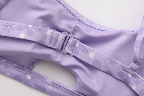 FLOWER POWER KNOT BIKINI HIGH LEG THONG