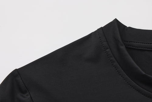 SCRIPT MOCK NECK SUNSHIRT