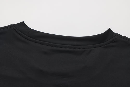 SCRIPT MOCK NECK SUNSHIRT