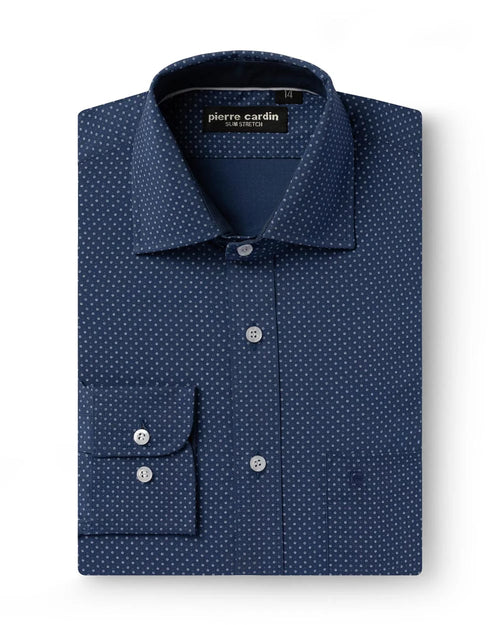 CAMISA COMFORT STRETCH DISEÑO MANGA LARGA BLANCO
