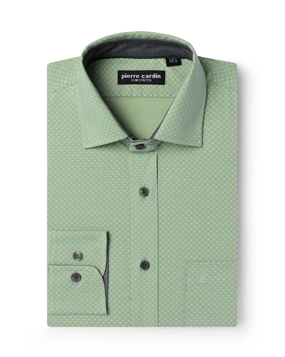 CAMISA COMFORT STRETCH DISEÑO MANGA LARGA BLANCO