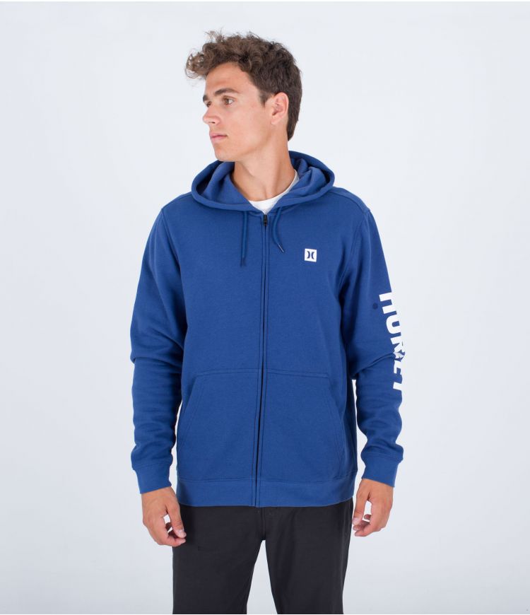 SUDADERA CON CAPUCHA Y ZIPPER - ICON BOXED