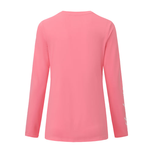 SCRIPT MOCK NECK SUNSHIRT