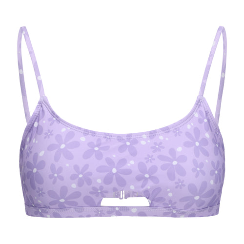 FLOWER POWER KNOT BIKINI HIGH LEG THONG