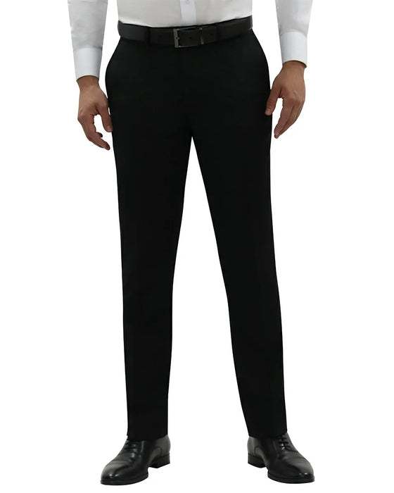 Pantalón vestir pierre cardin slim fit negro