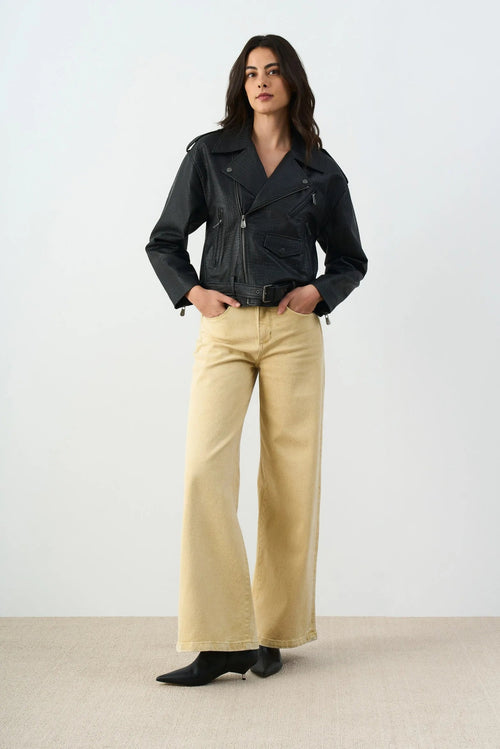 1039235 Chaqueta Biker de cuero para mujer Tessa