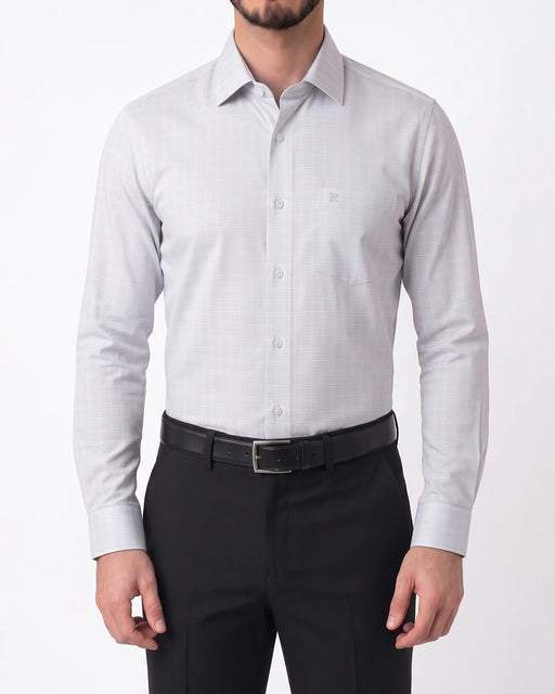 KF-0000501 Camisa mini check bambu gris
