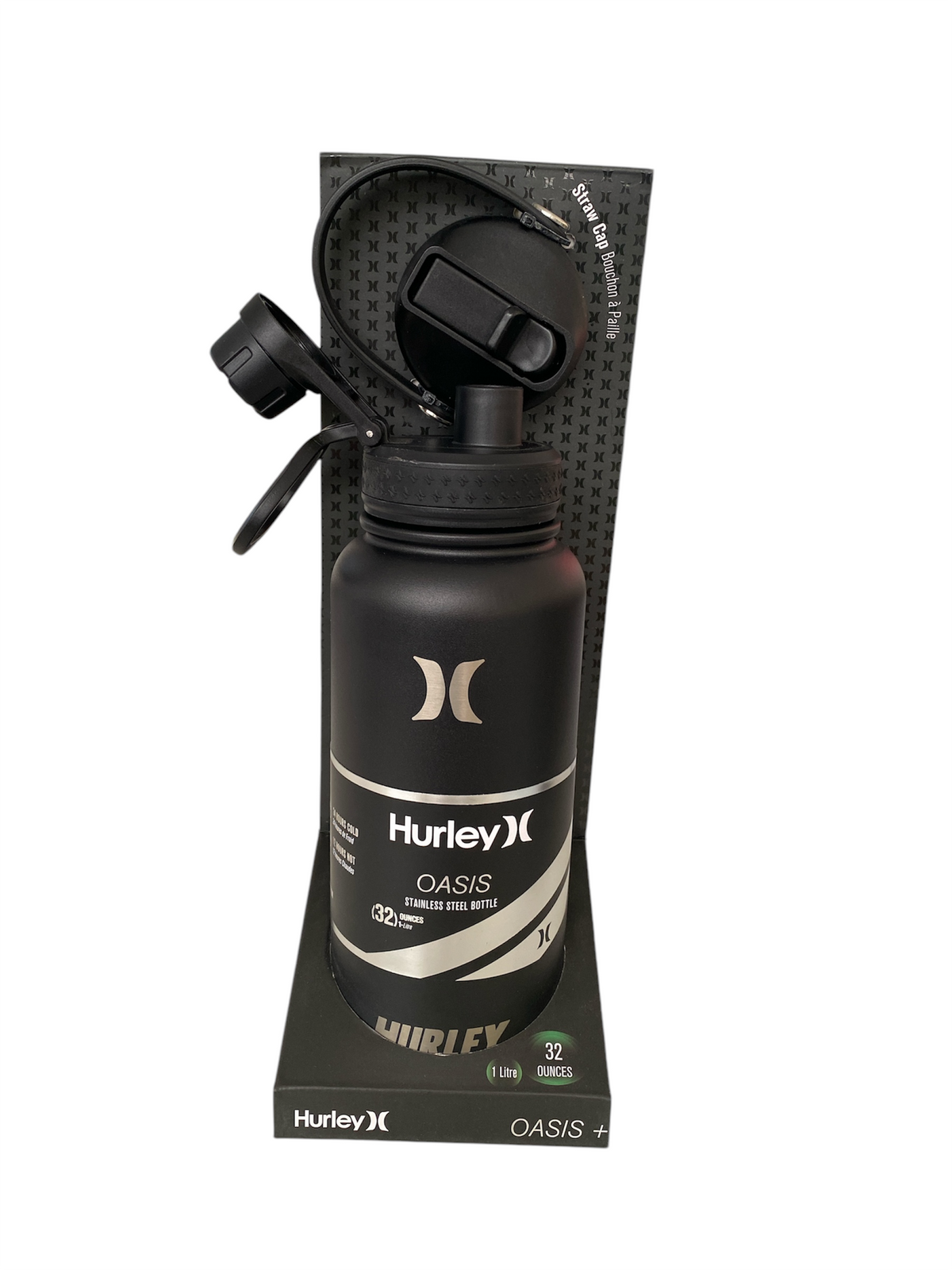 BOTELLA 32 OZ HURLEY DOBLE TAPADERA ACCESORIOS