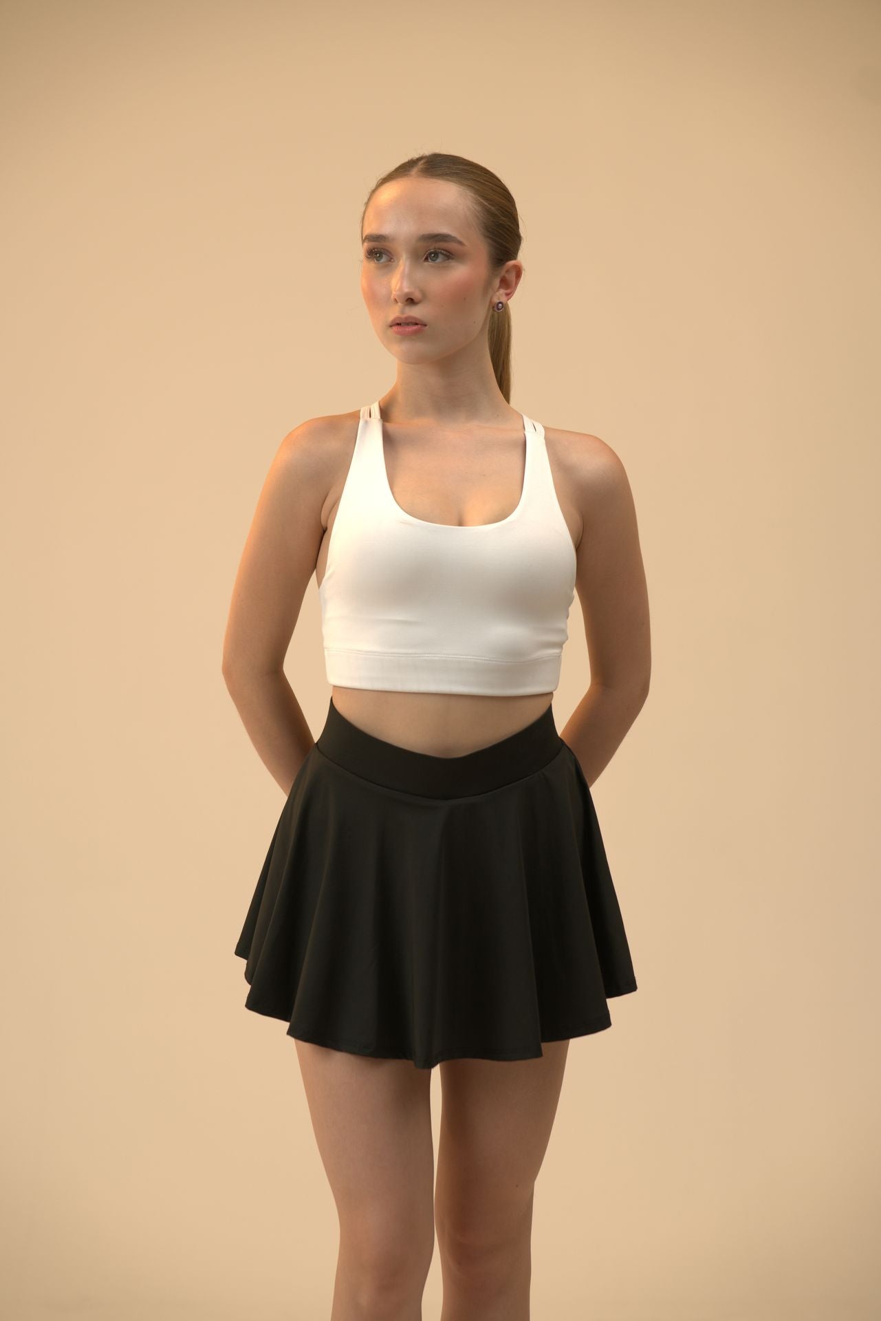 Falda tennis flowy