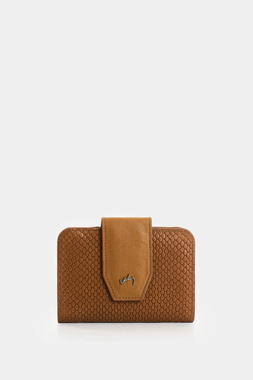 1039071 Billetera de cuero grabado para mujer Hiedra