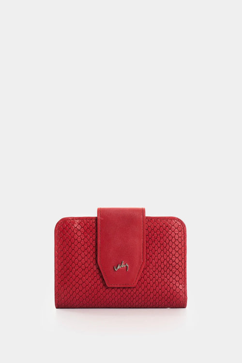 1039071 Billetera de cuero grabado para mujer Hiedra