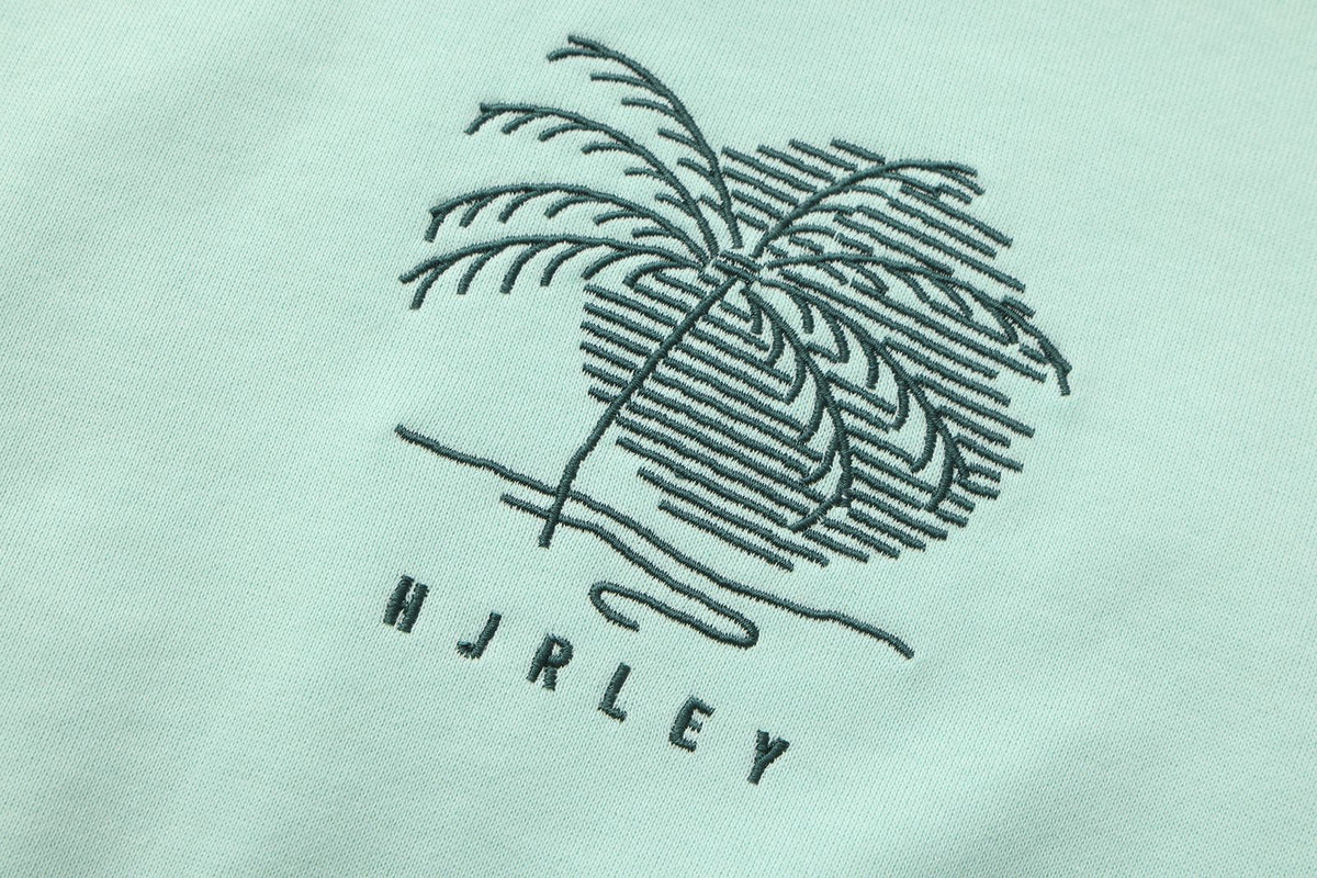 HZ262P60039-PALM HORIZON CROPPED CREWNECK