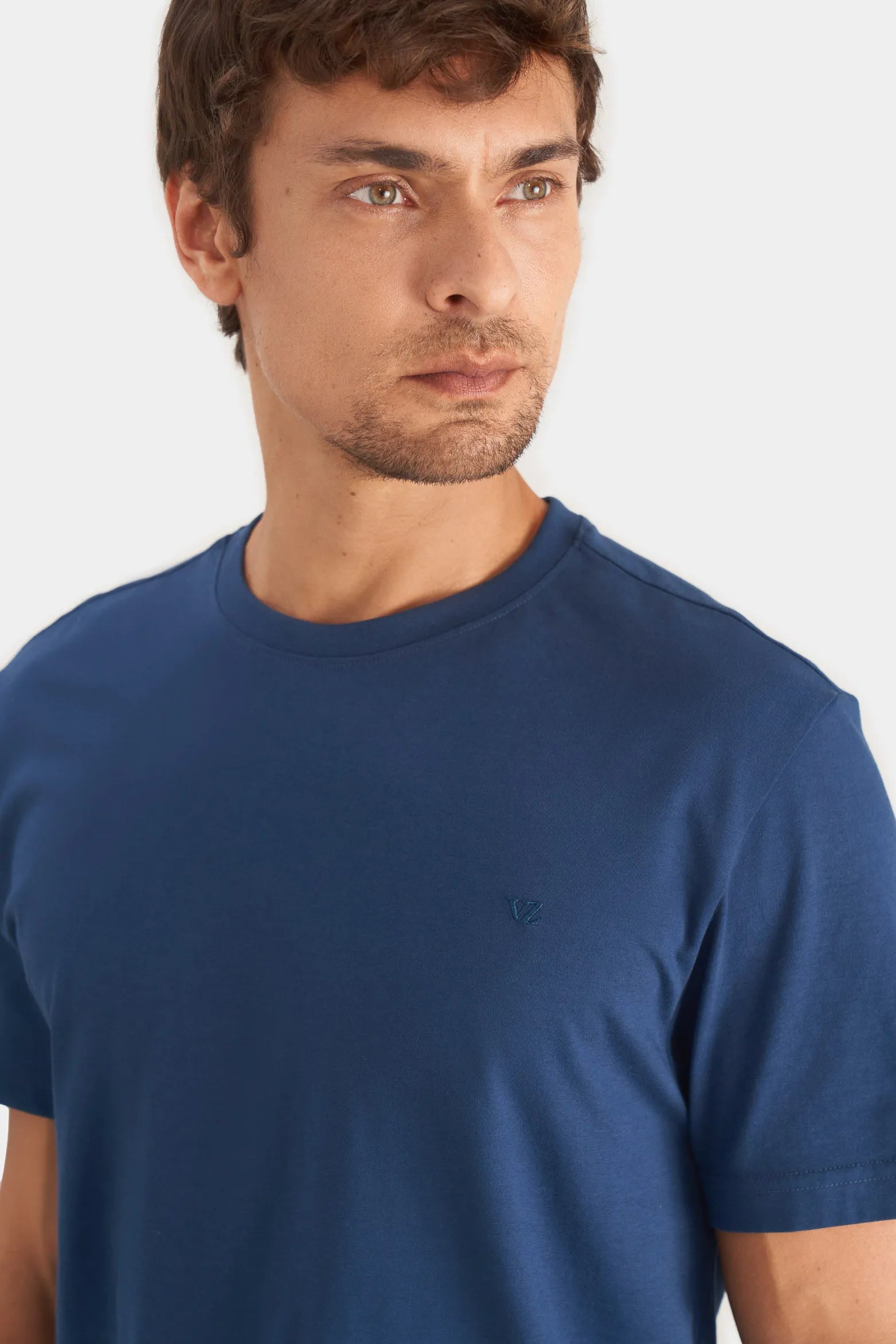 1033203 Camiseta perú cuello redondo para hombre basica jersey