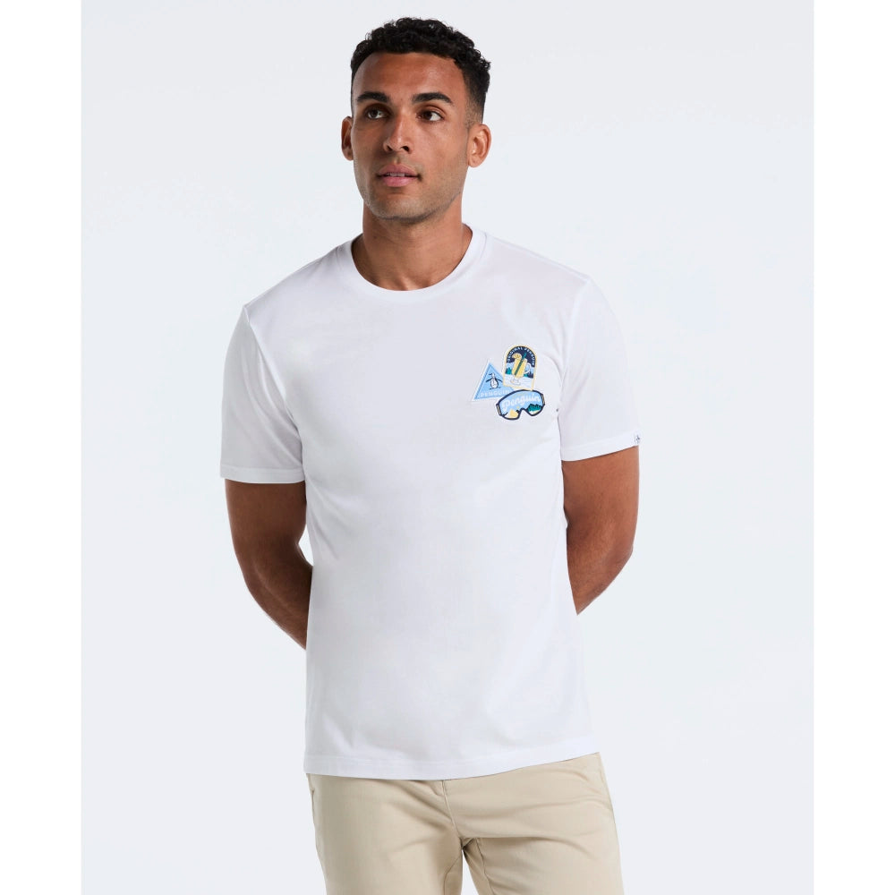 GK-F2563118 PLAYERA CON PARCHE COLOR BLANCA