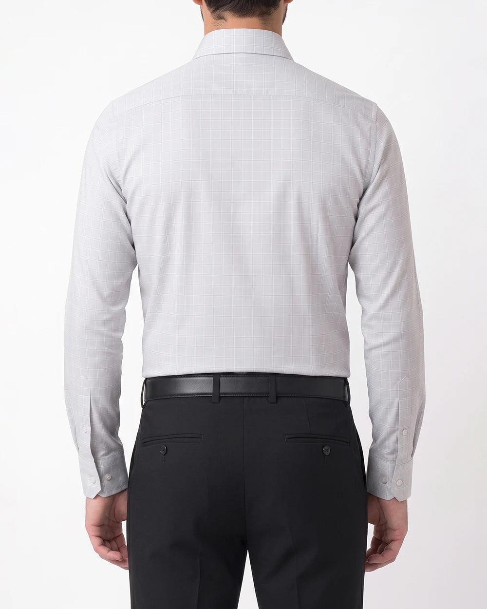 KF-0000501 Camisa mini check bambu gris