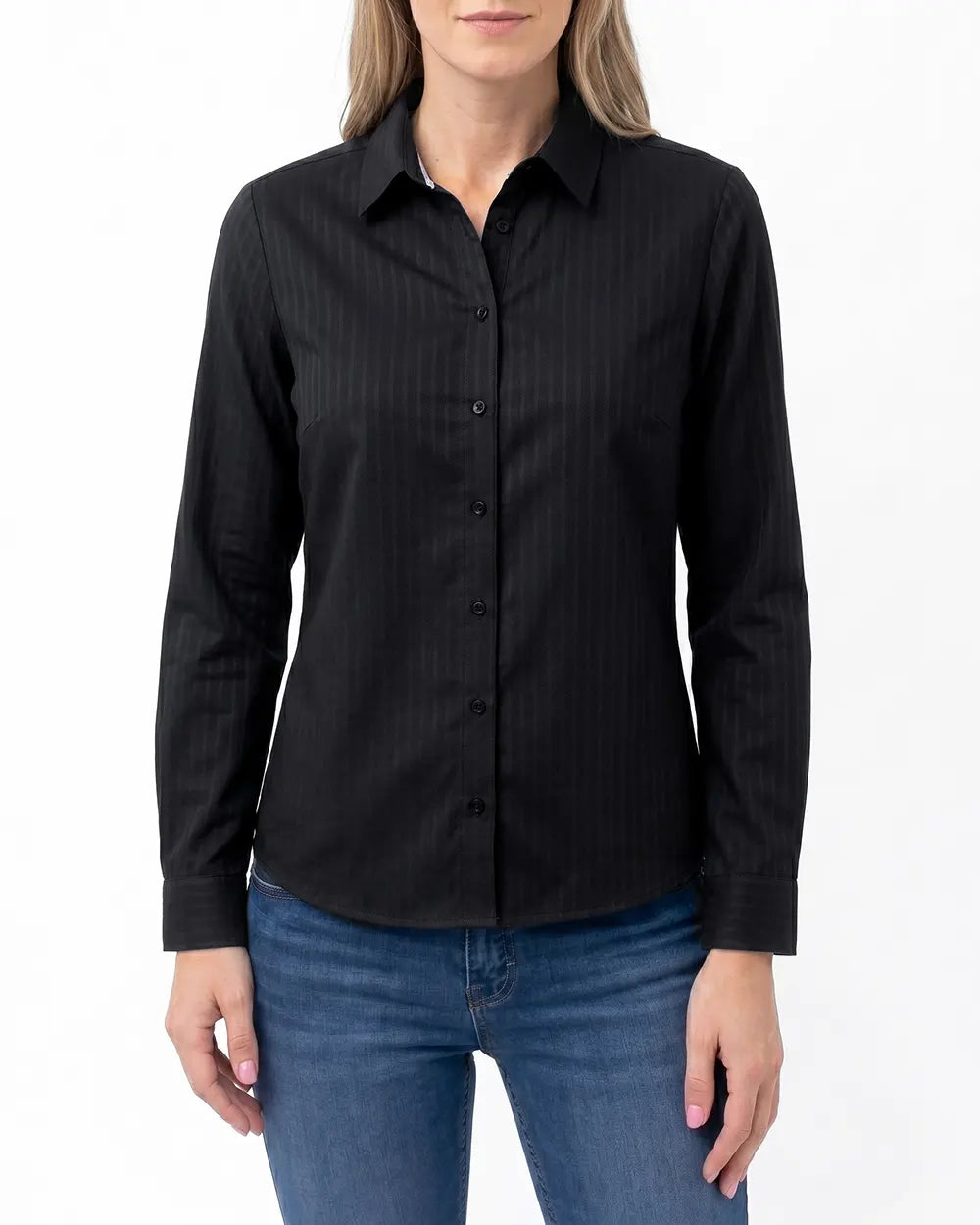 DE-0002001 Blusa de vestir total comfort bambú manga larga