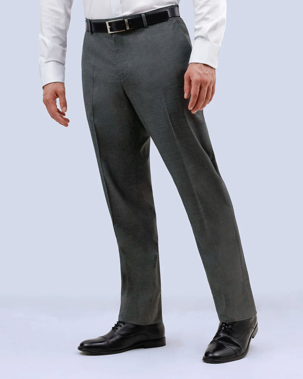 MS-1000404 Pantalón de vestir slim fit modern crosshatch manhattan gris