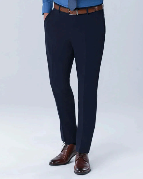 ME-0045302 Pantalón vestir manhattan slim fit 4 way stretch azul