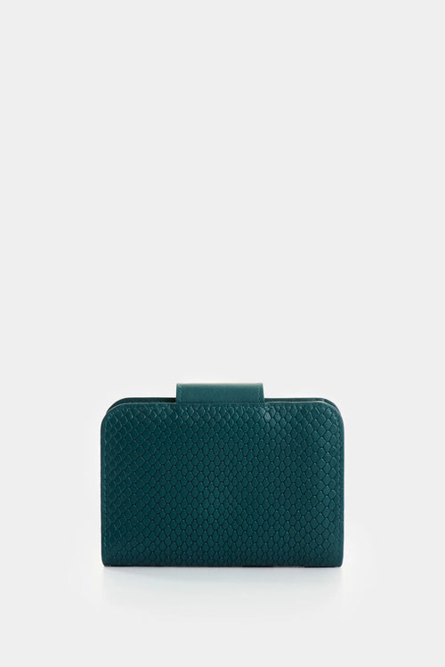 1039071 Billetera de cuero grabado para mujer Hiedra