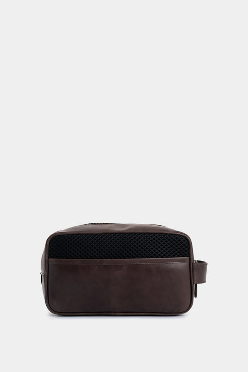 1037797 Organizador de viaje Lakost 2 de cuero para hombre efecto envejecido
