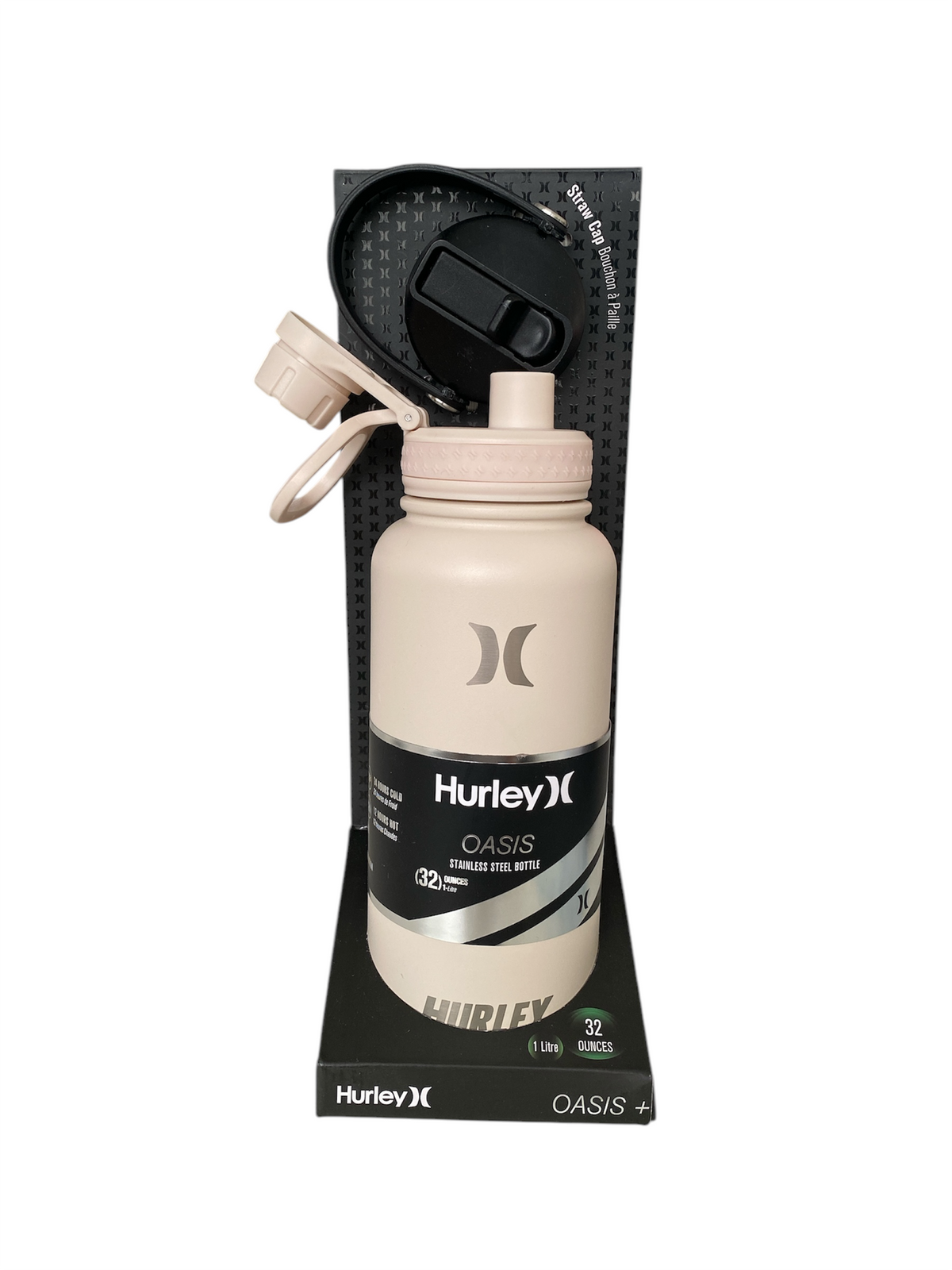 BOTELLA 32 OZ HURLEY DOBLE TAPADERA ACCESORIOS