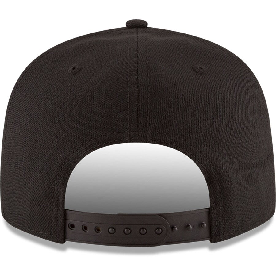 Men's Chicago Bulls New Era Black Black & White Logo 9FIFTY