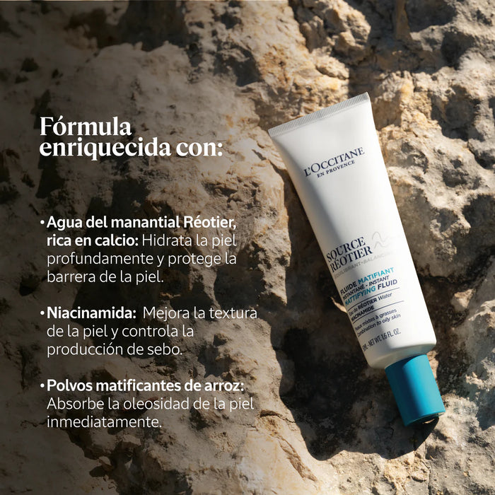 Fluido matificante Source Réotier 50 ml