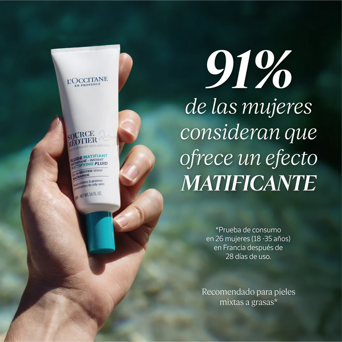 Fluido matificante Source Réotier 50 ml