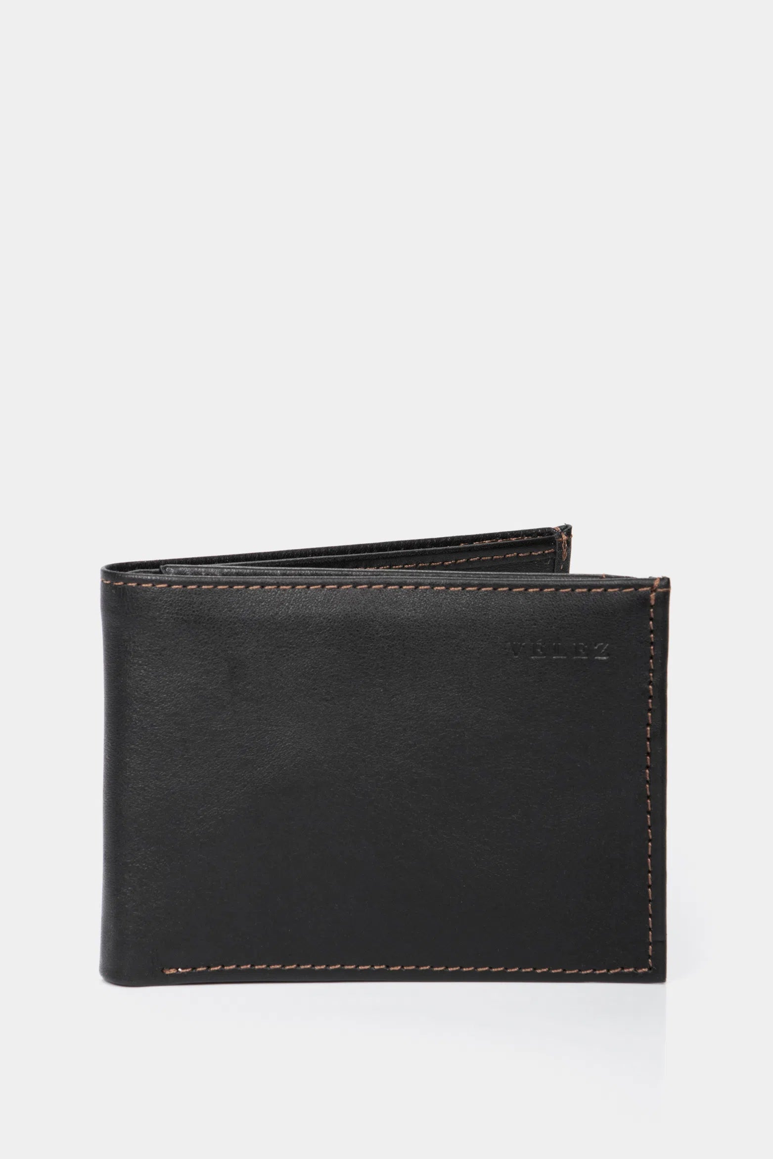 BILLETERA DE CUERO PARA HOMBRE COSTURAS CONTRASTE