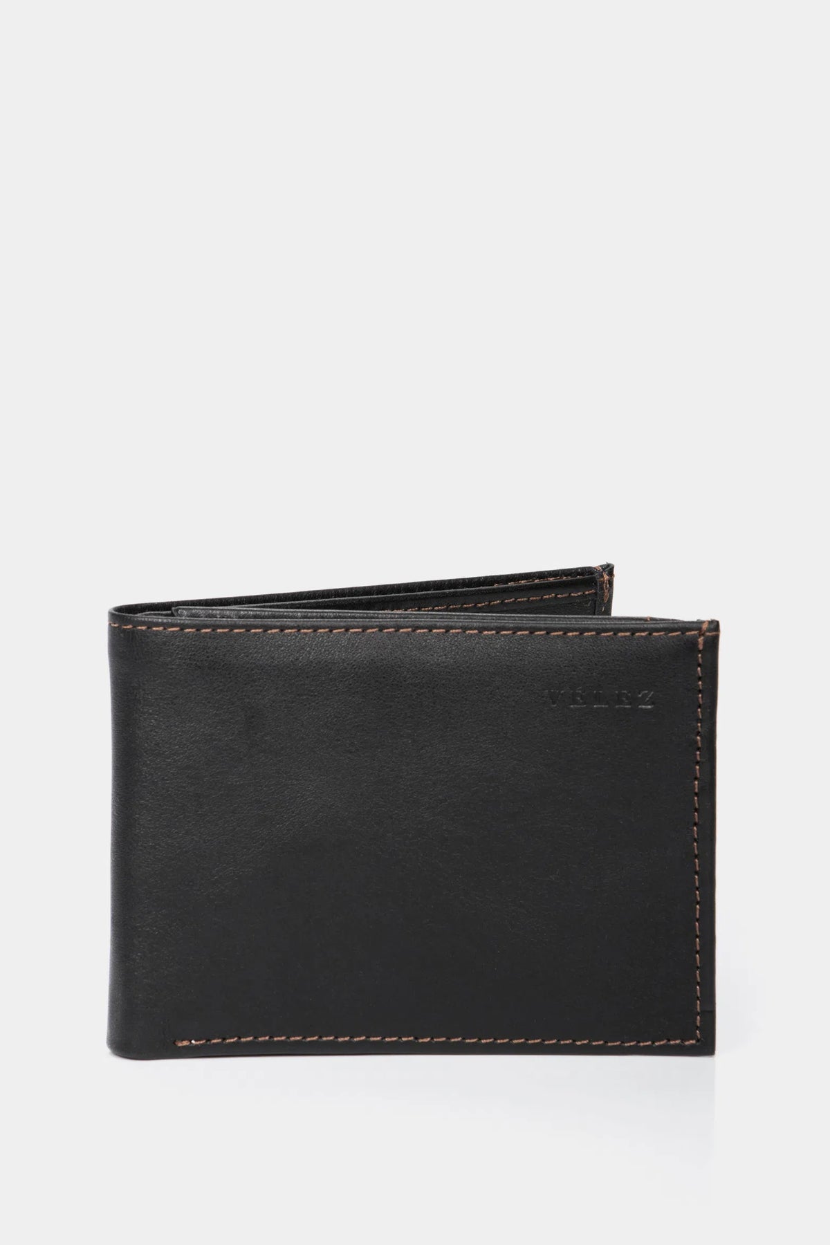 BILLETERA DE CUERO PARA HOMBRE COSTURAS CONTRASTE