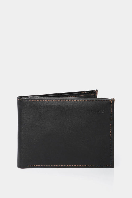 BILLETERA DE CUERO PARA HOMBRE COSTURAS CONTRASTE