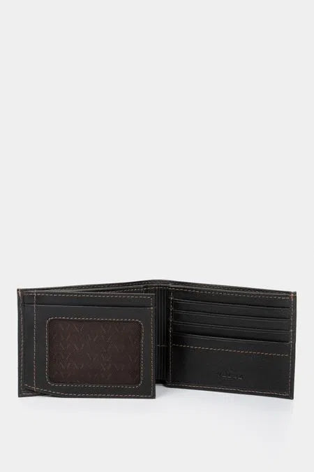 BILLETERA DE CUERO PARA HOMBRE COSTURAS CONTRASTE