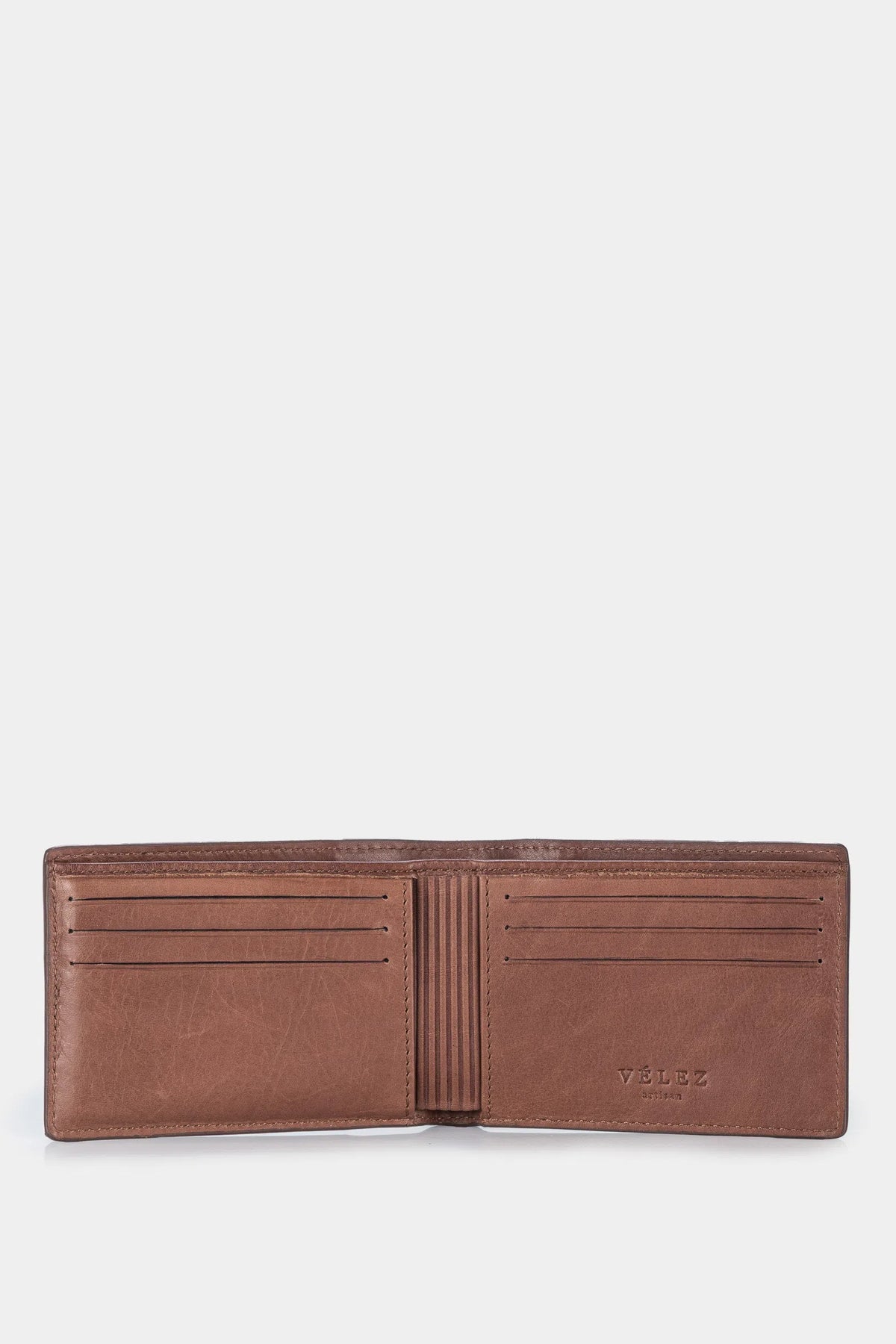 Billetera draco de cuero para hombre mezcla de texturas cafe